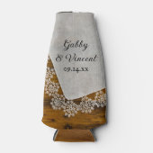 カントリーレースバーン結婚式の引き出物 ボトルクーラー (正面)