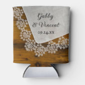 カントリーレースバーン結婚式の引き出物 缶クーラー (正面)