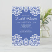 カントリーレースブライダルシャワー招待状 招待状 (スタンド正面)