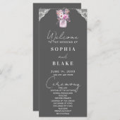 カントリーレースメイスンジャングレイ結婚式 プログラム (正面/裏面)