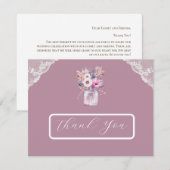 カントリーレースメイスンジャールピンクサンキューカード サンキューカード (正面/裏面)