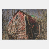 カントリーレ素朴ッドバーンヴィンテージファームハウス ラッピングペーパーシート (正面3)