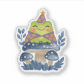 カントリーロアの魔法使いカエルとキノコ シール (正面)