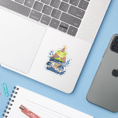 カントリーロアの魔法使いカエルとキノコ シール (ノートパソコンとiPhone)