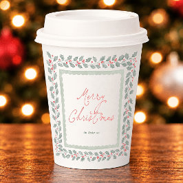 カントリーロア・セージのボタニカル メリークリスマス 紙コップ