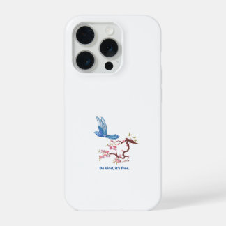 カントリーロア ブルーバード 桜 Be Kind It Is iPhone 15 Proケース