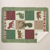 カントリーロッジアニマルブランケット シェルパブランケット (正面(横))