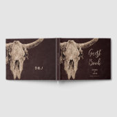 カントリーロデオウエスタンブラウンブルスカル ゲストブック (全面)