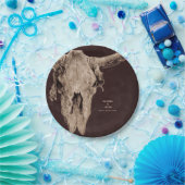 カントリーロデオウエスタンブラウンブルスカル ペーパープレート (パーティー)