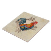 カントリーロフランスのスターファームハウスキッチンヴィンテージ タイル (側面)