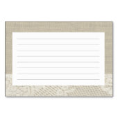 カントリーロマンスバーラップアンドレースレシピカード テーブルナンバー (裏面)