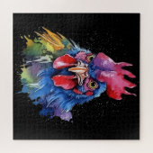 カントリーロースターチキンウォーターカラースタイル ジグソーパズル (横)