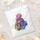 カントリーロースターチキンウォーターカラースタイル フェイバーバッグ (クリップ留めされた状態)