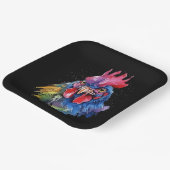 カントリーロースターチキンウォーターカラースタイル ペーパープレート (傾斜あり)