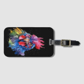 カントリーロースターチキンウォーターカラースタイル ラゲッジタグ (正面横)