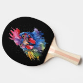 カントリーロースターチキンウォーターカラースタイル 卓球ラケット (横)