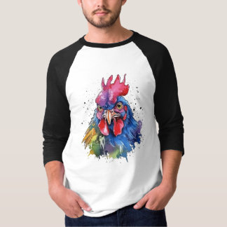 カントリーロースターチキンウォーターカラースタイル Tシャツ