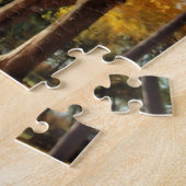 カントリーロードの秋の色 ジグソーパズル (側面)