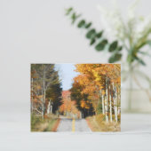 カントリーロードハイピークスレイクプラシッド紅葉 ポストカード (スタンド正面)