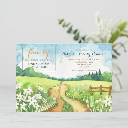 カントリーロードファミリー懇親会招待状 招待状 (スタンド正面)