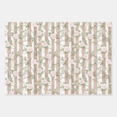 カントリーロードホース女性のカーボーイハット誕生日 ラッピングペーパーシート (正面2)