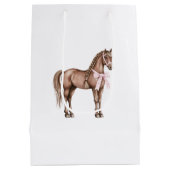 カントリーロードホース誕生日 ミディアムペーパーバッグ (裏面)