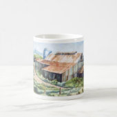 カントリーロードマグ農村大納屋サイロフィールド コーヒーマグカップ (中央)