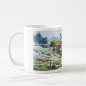 カントリーロードマグ農村大納屋サイロフィールド コーヒーマグカップ (左)