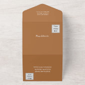 カントリーロード秋結婚の オールインワン招待状 (外側)