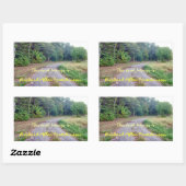 カントリーロード蔵書票 長方形シール (シート)