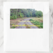 カントリーロード蔵書票 長方形シール (バッグ)