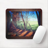 "カントリーロード"ファインアート風景 マウスパッド (マウス)