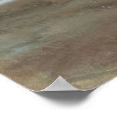 カントリーロード(池のある絵画ヴィンテージ) ポスター (角)