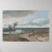 カントリーロード(池のある絵画ヴィンテージ) ポスター (正面)