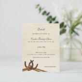 カントリーロープ結婚と馬蹄類 招待状 (スタンド正面)