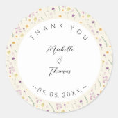 カントリーワイルドフラワーフェアリーガーデン ラウンドシール (正面)