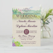 カントリーワイン結婚ズヴィンヤードブルゴーニュ 招待状 (スタンド正面)