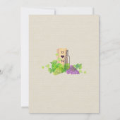 カントリーワイン結婚ズヴィンヤードブルゴーニュ 招待状 (裏面)