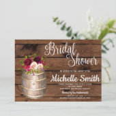 カントリーワ素朴インバレルブルゴーニュブライダルシャワー 招待状 (スタンド正面)