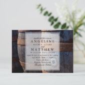 カントリーヴィネヤー素朴ド&ワインバ結婚レルズ 招待状 (スタンド正面)