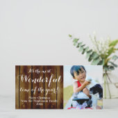 カントリーヴィンテージクリスマス最も素晴らしい時間 シーズンカード (スタンド正面)