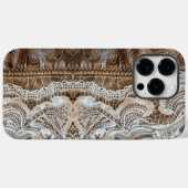 カントリーヴィンテージレザーとレース女子 Case-Mate iPhoneケース (裏面 (横))