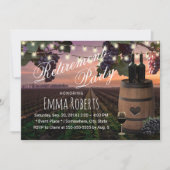 カントリーヴィンヤードワ素朴インバレル退職金 招待状 (正面)