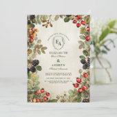 カントリー側ブラックベリーヴィンヤード結婚ズ 招待状 (スタンド正面)