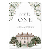 カントリー側マナ結婚ーテーブル番号 テーブルナンバー (正面)