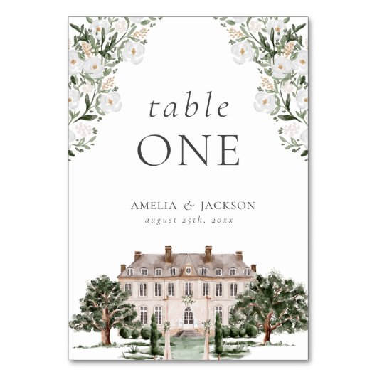 カントリー側マナ結婚ーテーブル番号 テーブルナンバー (正面)