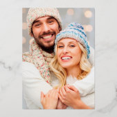 カントリー写真メリーホリデーカード植物学 箔シーズンカード (裏面)