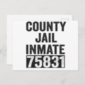 カントリー刑務所75831面白いハロウィーン刑務所 ポストカード (正面/裏面)