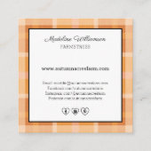 カントリー初期のオータムファーム秋 スクエア名刺 (裏面)