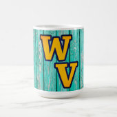 カントリー初期のオールドウッドファームハウスウェストバージニア コーヒーマグカップ (中央)